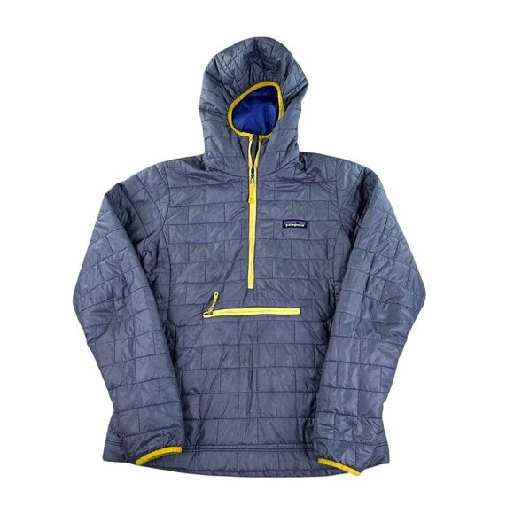 Patagonia Jacket Womens‎ Small Nano Puff Bivy Pullover Hoodie Lupine - Picture 1 of 16